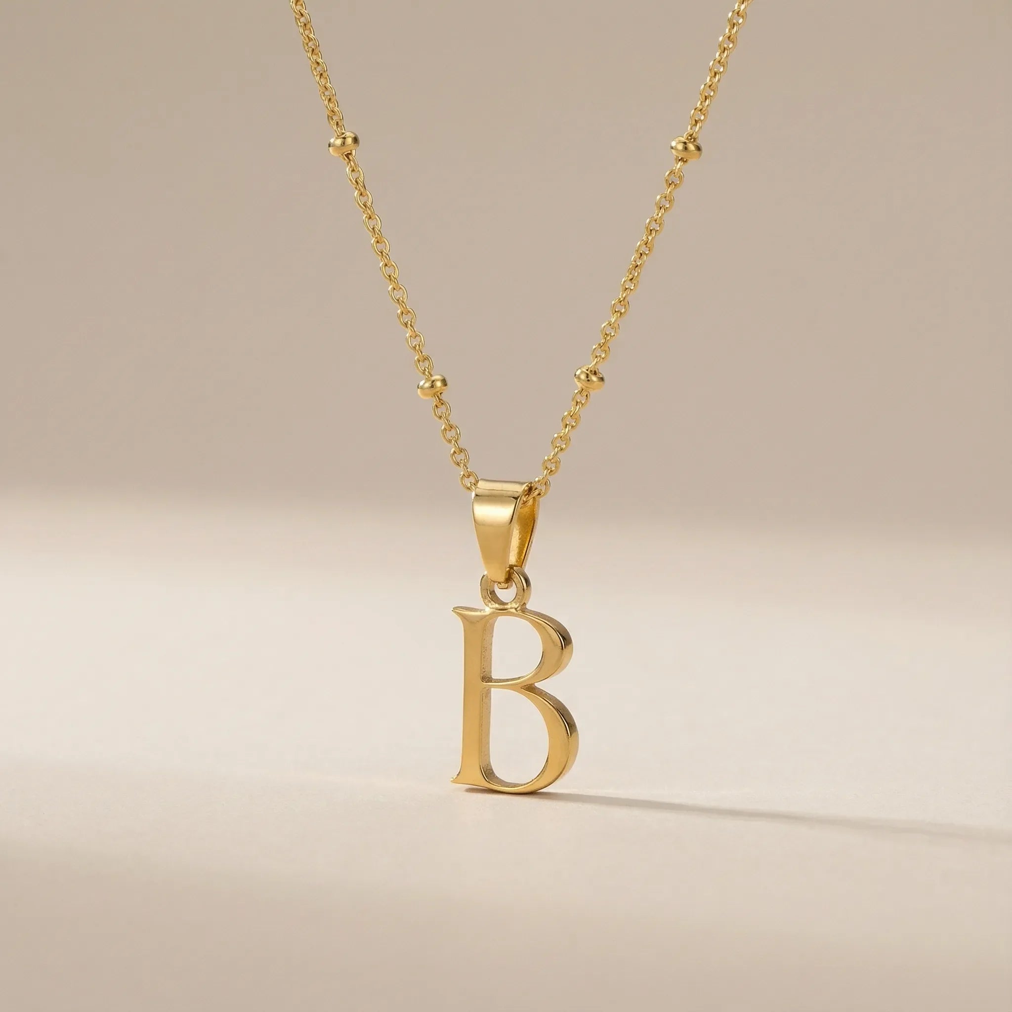Personalised Initial Necklace – Vermeil, Silver or Gold – Gigi & Maple Jewellery